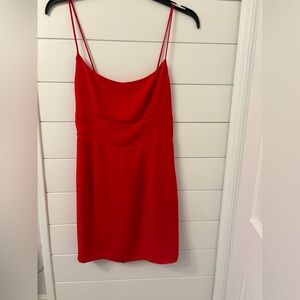 Superdown - Red Spaghetti Strap Dress